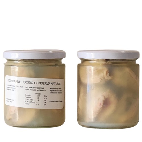Promo locos cocidos frasco 450cc listos para comer starsfish