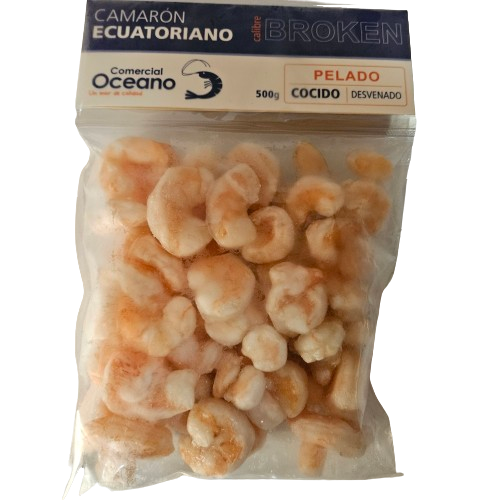 Camaron ecuatoriano small bks cocido pelado y desvenado comercial oceano starsfish